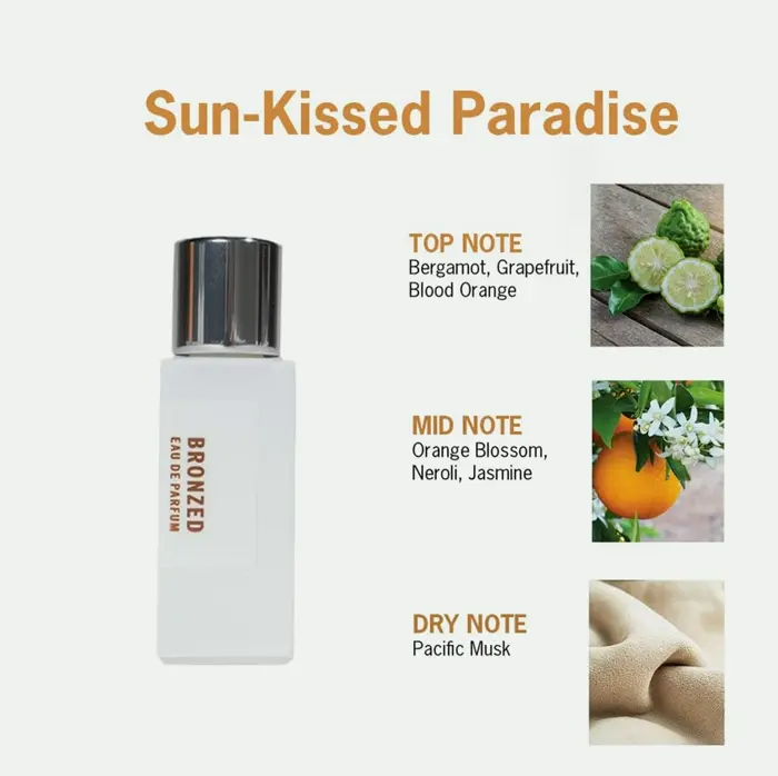Golden Portable Eau de Parfum | Orange Blossom & Jasmine Fragrance | Acclaimed Ingredients | Enduring Scent | 12 ml