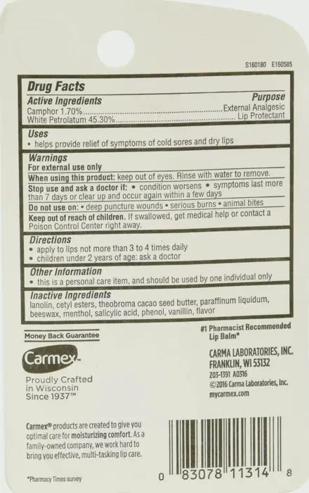 Carmex Classic Medicated Lip Balm 0.35 oz