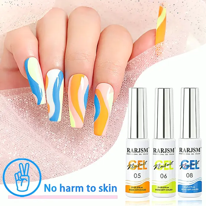 Twelve Color Nail Kit - Pink Silver Manicure Tools