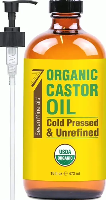Pure Castor Oil - 16oz Glass Container