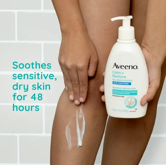 Aveeno Soothe + Restore Hydration Body Moisturizer for Delicate Skin, Odorless, 12 oz