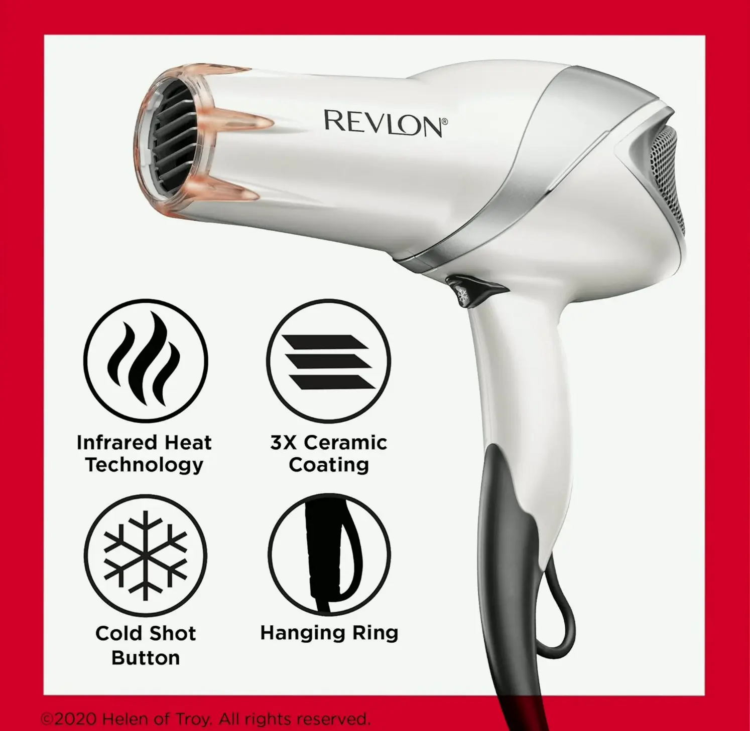 REVLON IR Blow Dryer 1875 Watts White