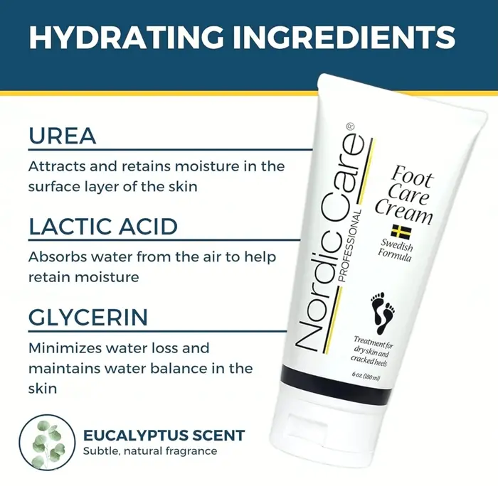Nordic Foot Lotion including High Urethane for Dry Heels