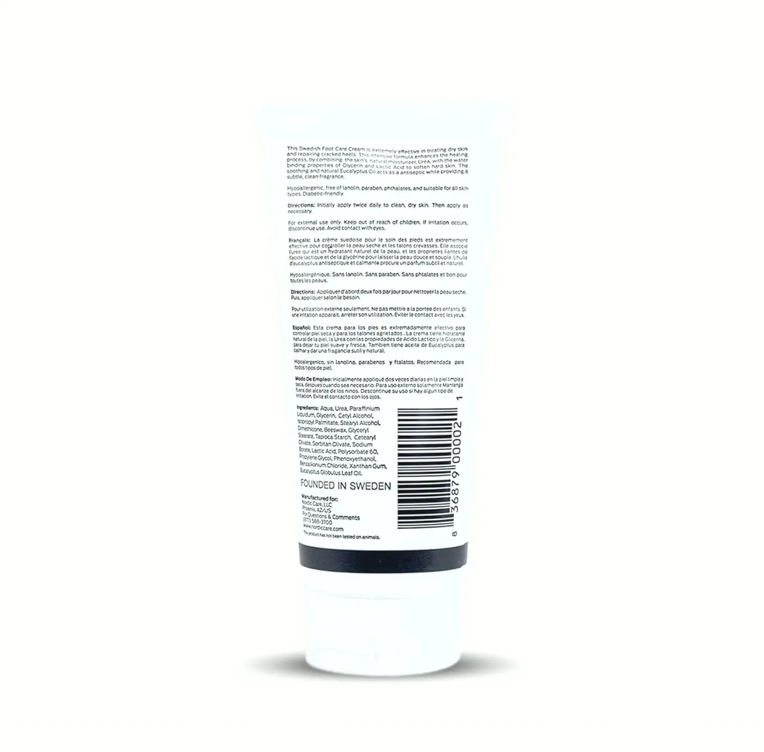 Nordic Foot Lotion including High Urethane for Dry Heels