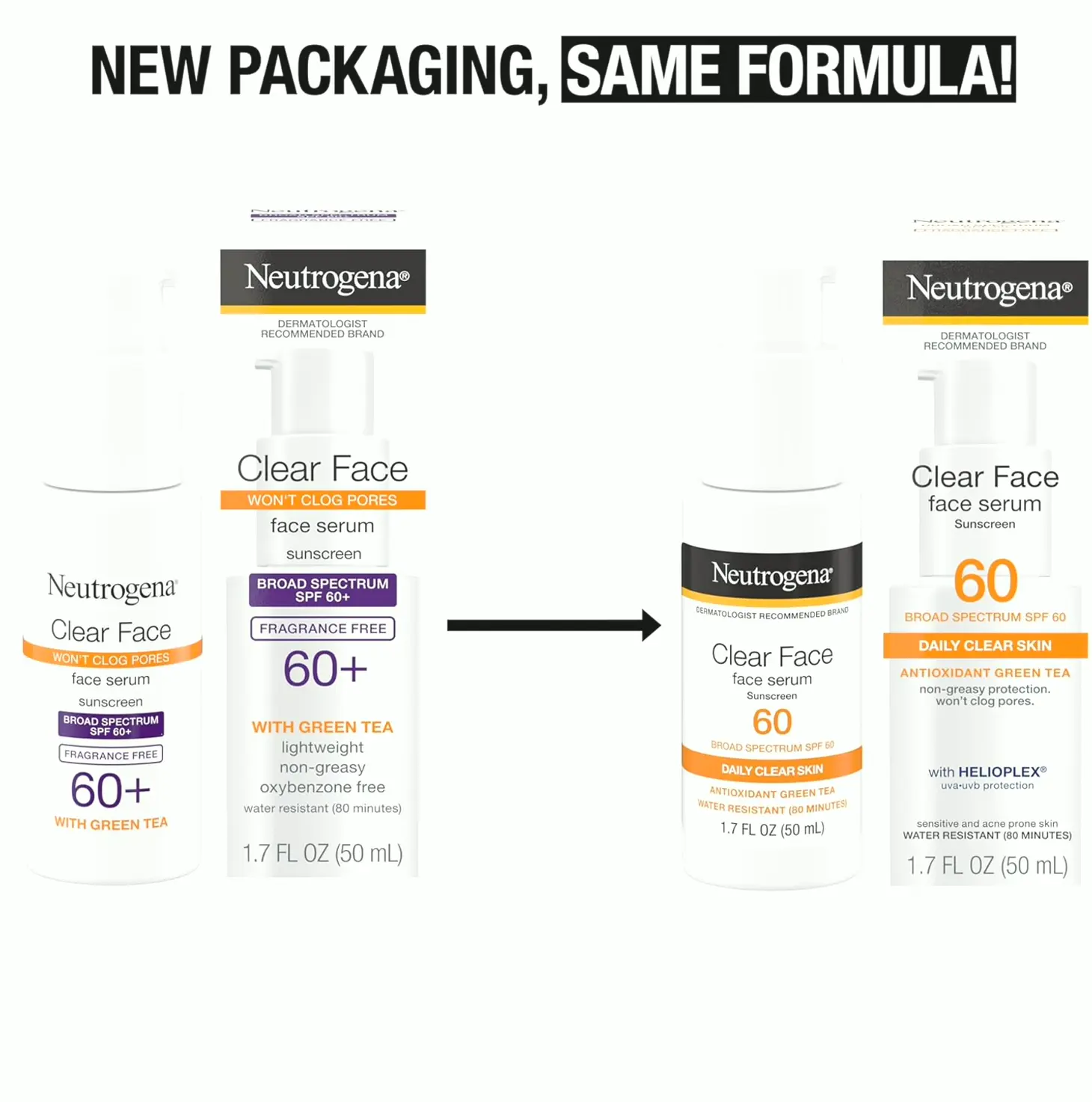 Nutrivena Clear Face Serum SPF 60 Protection